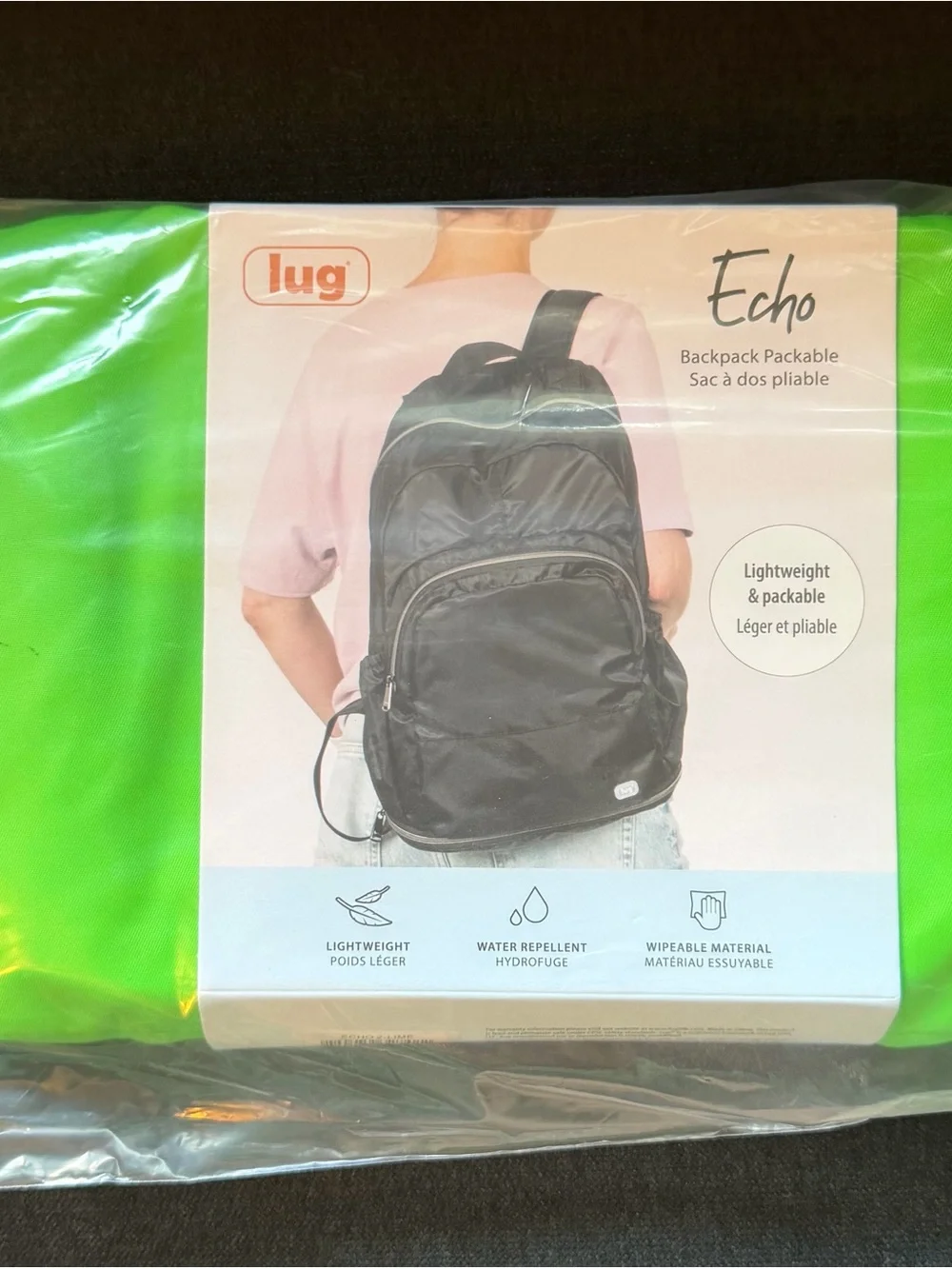 Lug Echo 2 Packable Backpack – Lime Green (Brights Neon)